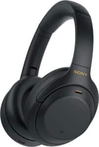 Sony WH1000XM4| Casque Bluetooth à réduction de bruit sans fil, 30 heures d'autonomie, avec micro pour appels téléphoniques, optimisé pour Amazon Alexa et Google assistant, Noir
